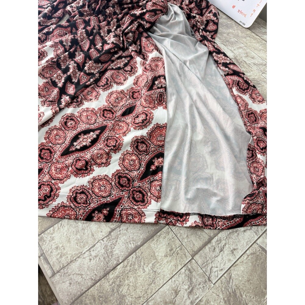 NWT Antonio Melani Wrap Midi Dress Size M 3/4 Sleeve Multicolor - Picture 10 of 15
